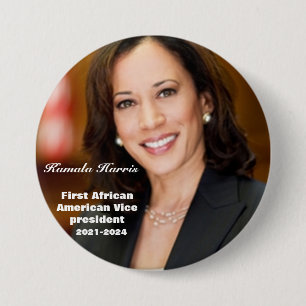 Badge Rond 7,6 Cm Bouton VICE-PRÉSIDENT KAMALA HARRIS