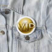 Badge Rond 7,6 Cm Bouton VIP (En situation)