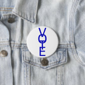 Badge Rond 7,6 Cm Bouton Vote (En situation)