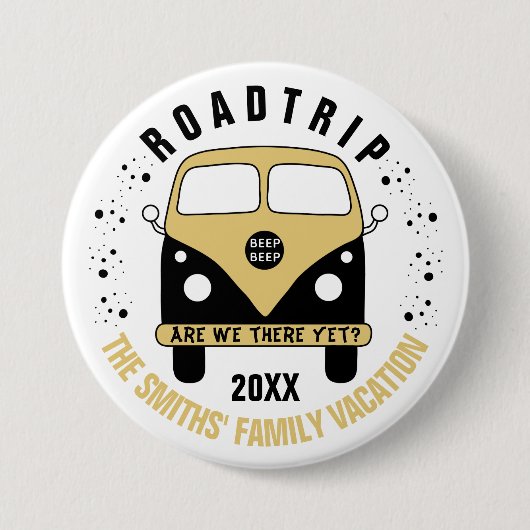 Badge Rond 7,6 Cm Bouton Voyage routier (Devant)