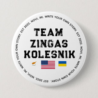 Badge Rond 7,6 Cm Bouton Zingas Kolesnik