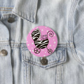 Badge Rond 7,6 Cm Boutons bébé "Little Diva" (En situation)