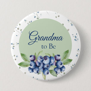 Badge Rond 7,6 Cm Boutons de Baby shower bleuté