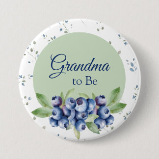 Badge Rond 7,6 Cm Boutons de Baby shower bleuté
