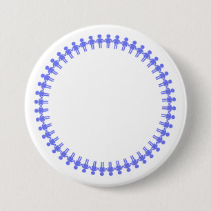 Badge Rond 7,6 Cm Boutons de bordure pour enfants - Patches encadrée