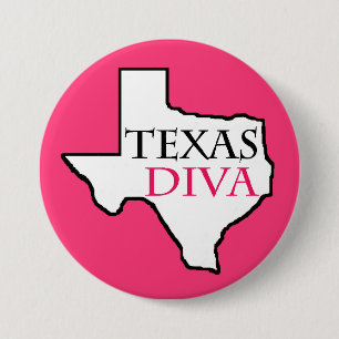 Badge Rond 7,6 Cm Boutons de diva du Texas
