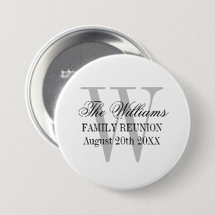 Badge Rond 7,6 Cm Boutons de fête de réunion familiale élégante et p
