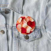 Badge Rond 7,6 Cm Boutons de pétale de rose (En situation)