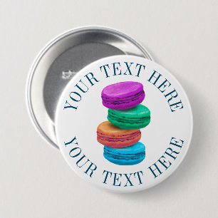 Badge Rond 7,6 Cm Boutons de pinceau Macaron avec texte personnalis