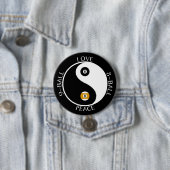 Badge Rond 7,6 Cm Boutons de piscine de paix d'amour (En situation)
