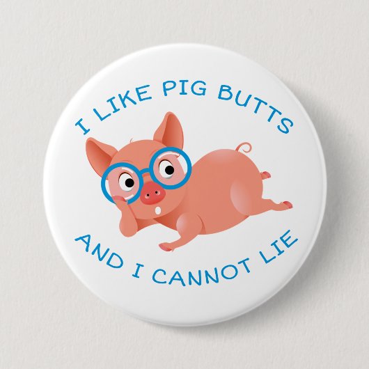 Badge Rond 7,6 Cm Boutons de porc (Devant)