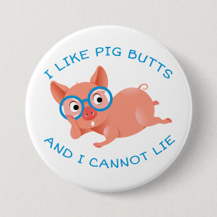 Badge Rond 7,6 Cm Boutons de porc