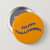 Badge Rond 7,6 Cm Boutons d'Halloween heureux (Devant & derrière)