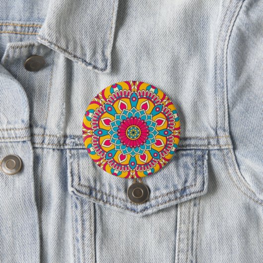 Badge Rond 7,6 Cm Boutons d'impression (En situation)