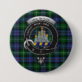Badge Rond 7,6 Cm Boutons d'insigne de clan MacKenzie (Devant)