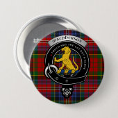 Badge Rond 7,6 Cm Boutons d'insigne de clan Macpherson (Devant & derrière)