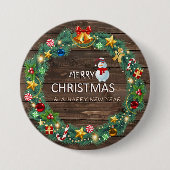 Badge Rond 7,6 Cm Boutons et patchs > Boutons noël (Devant)