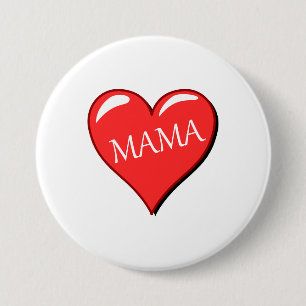 Badge Rond 7,6 Cm Boutons et patchs de coeur de la fête des mères