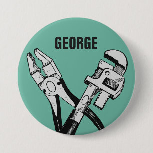 Badge Rond 7,6 Cm Boutons faits sur commande de monogramme et de