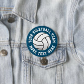 Badge Rond 7,6 Cm Boutons personnalisés d'équipe de volleyball de pl (En situation)
