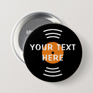 Badge Rond 7,6 Cm Boutons personnalisés pour enregistrer de la musiq