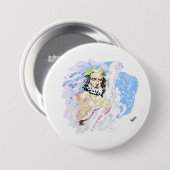 Badge Rond 7,6 Cm Boutons Religeux : Roi Des Dieux (Devant & derrière)