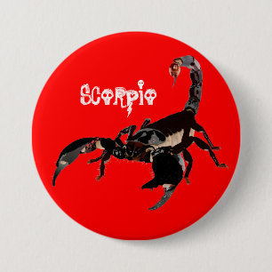 Badge Rond 7,6 Cm Boutons Skorpion