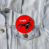 Badge Rond 7,6 Cm Boutons Skorpion (En situation)