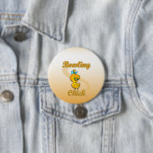Badge Rond 7,6 Cm Bowling Chick (En situation)