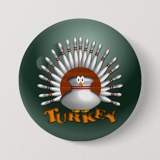 Badge Rond 7,6 Cm Bowling Turquie (Devant)