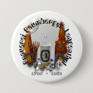 Badge Rond 7,6 Cm Brauerei Baumberger Langenthal Boutons