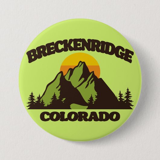 Badge Rond 7,6 Cm Breckenridge, Colorado (Devant)