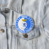 Badge Rond 7,6 Cm Brescia (En situation)