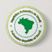 Badge Rond 7,6 Cm Brésil (Devant)