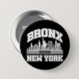 Badge Rond 7,6 Cm Bronx, New York