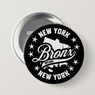 Badge Rond 7,6 Cm Bronx, New York