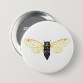 Badge Rond 7,6 Cm Brood X Périodical de 17 ans Canada (Devant & derrière)