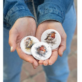 Badge Rond 7,6 Cm Bruant rustique, personnalisé