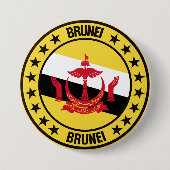 Badge Rond 7,6 Cm Brunei (Devant)