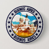 Badge Rond 7,6 Cm Buenos Aires (Devant)