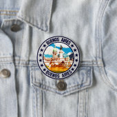 Badge Rond 7,6 Cm Buenos Aires (En situation)