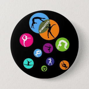 Badge Rond 7,6 Cm Bulle de gymnastique