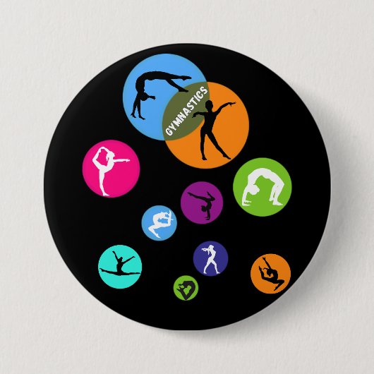 Badge Rond 7,6 Cm Bulle de gymnastique (Devant)