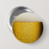 Badge Rond 7,6 Cm Bulles de bière 1 (Devant & derrière)