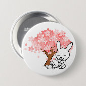 Badge Rond 7,6 Cm Bunnies Spring (Devant & derrière)
