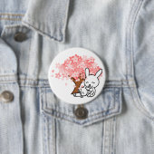 Badge Rond 7,6 Cm Bunnies Spring (En situation)