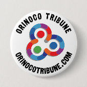 Badge Rond 7,6 Cm Button rounded logo black (Devant)