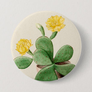 Badge Rond 7,6 Cm Cactus 2