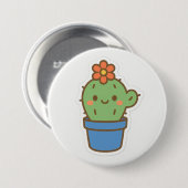 Badge Rond 7,6 Cm Cactus lunaires (Devant & derrière)