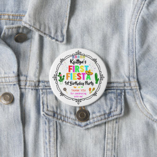 Badge Rond 7,6 Cm Cadeau de fête pour le 1er anniversaire de la Prem